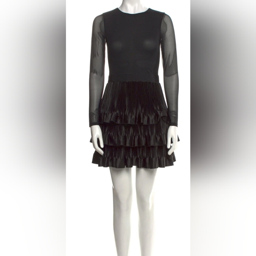 ALICE + OLIVIA CHARA TIERED RUFFLE MINI DRESSSIZE 4  $465 - Picture 15 of 16